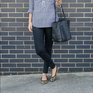 Michael Kors Leopard Print Calf Hair Ballet Flats